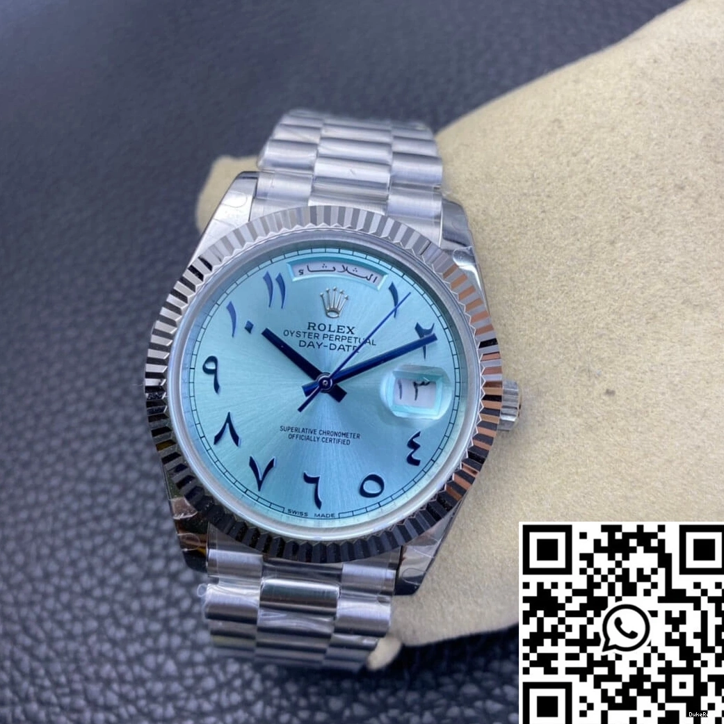 Dial Factory Ice Middle Day Date East Customization BP Blue Rolex 0310